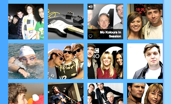 www.radioiloveit.com | The new BBC Radio 1 website is inspired by social media, music platforms and screen devices (content: BBC Radio 1)