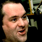 www.radioiloveit.com | Chris Moyles in the radio studio during his morning show on BBC Radio 1 in the UK