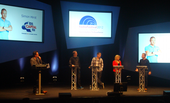 Christian O'Connell, George Bowie, Graham Liver, Leanne Campbell, Simon Hirst, Radio Festival 2012