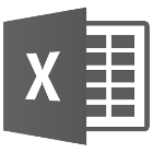 Excel software logo, Excel spreadsheet logo