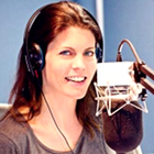 Female radio presenter