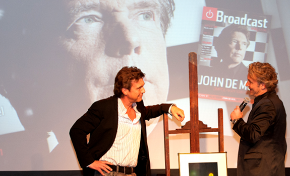 www.radioiloveit.com | John de Mol of Talpa Media has won the Dutch Broadcaster of the Year 2011 award for his acquisition of SBS Netherlands together with Sanoma Media, as well as his internationally successful television talent show format The Voice (photo: Broadcast Magazine / Maud Berger)