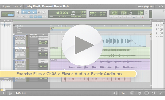 Pro Tools 11 Essential Training, Using Elastic Time and Elastic Pitch