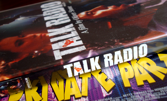 Talk Radio movie, Private Parts movie, Howard Stern movie, DVD covers