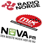 Radio Norge logo, Mix Megapol logo, NOVA fm logo