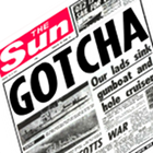 The Sun, tabloid headline, Gotcha